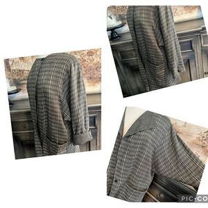 Giusepp’e Vintage Oversized Black Blazer Linen size Large